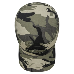 Taktische Flat-Top-Mütze im Wald-Camouflage-Design mit gesticktem CORPS-Stern