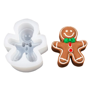 Καλούπι σιλικόνης ανθρωπάκι gingerbread για χριστουγεννιάτικα κεριά και σοκολάτα