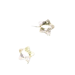 Star-shaped faceted crystal fairy lights for Christmas tree decoration with clear stars