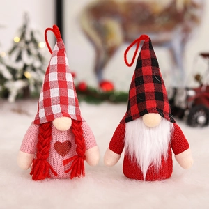 Luminous Valentine gnome plush dolls with LED lights for festive wedding table decoration