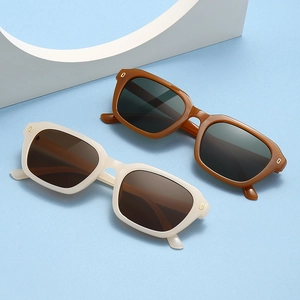 Retro Square Sunglasses PC Frame AC Lens UV400 Protection Vintage Fashion Street Style Eyewear Unisex