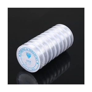0.7mm transparent crystal string for jewelry making, strong and stretchy polyurethane cord