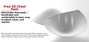 Breathable white padded inserts for yoga jumpsuits featuring triangular and oval shapes