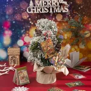 Christmas Stickers Book Vintage Gold Stamping Washi Paper Decals For Journaling Scrapbooking Holiday DIY Decoration