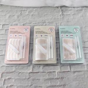 Water Activated Lace Double Eyelid Tape Invisible Glue Free Mesh Eye Lift Stickers With Spray Bottle And Tweezers