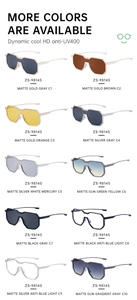 Steampunk irregular metal frame sunglasses collection with UV400 lenses in various tints