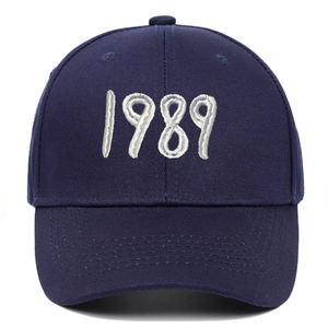 Navy blue baseball cap featuring white 1989 embroidery on 6-panel cotton twill fabric