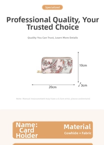 Detail view of pink paisley floral wallet with size markings 20cm x 10cm x 3cm