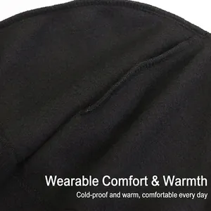 Three-piece winter tactical fleece hat set with neck gaiter and gloves for cold protection