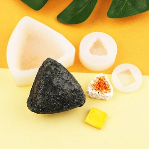 Moldes de silicona en miniatura para bolas de arroz de sushi y formas de comida caseras