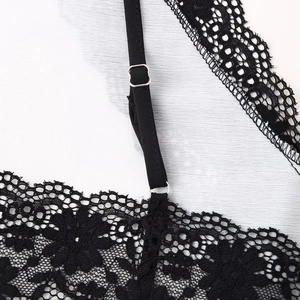 Abito sexy con bordo in pizzo nero e spalline regolabili in stile bohémien