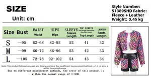 Guida alle taglie per completo donna in pelliccia con misure dettagliate in centimetri