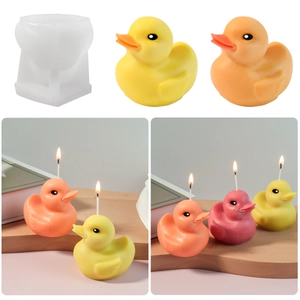 3D little duck silicone mold for DIY aroma candles and creative home decor crafts