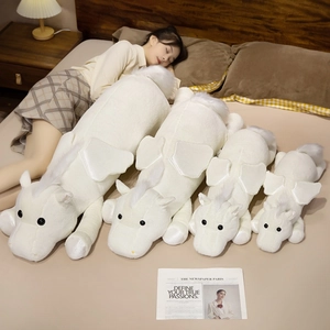 Soft white Pegasus plush pillow in four sizes for sleeping and home decoration