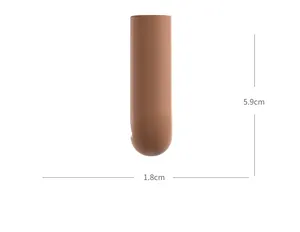 L-shaped silicone corner protector for baby safety with precise 5.9cm x 1.8cm dimensions