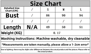 Detailed size chart for sequin top and pants set showing dimensions in centimeters