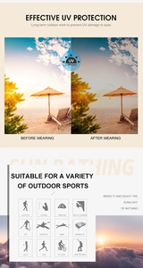 Effective UV protection and outdoor performance icons for steampunk square sunglasses