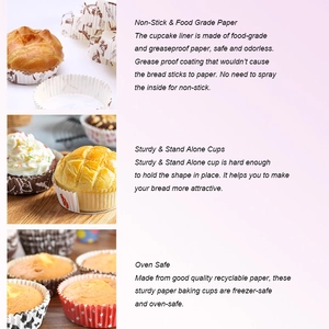 Greaseproof paper muffin cups with windmill pattern for high temperature oven baking