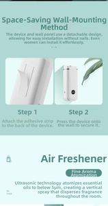 Wall-mounted smart aroma diffuser with 5um ultrasonic atomization technology