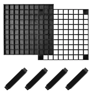 Square plastic 96-hole detachable brush holder set for watercolor and oil painting brushes