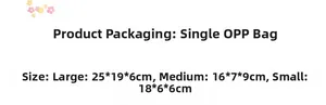 Size guide for corduroy cosmetic bags: small, medium, and large dimensions listed in detail
