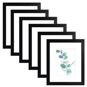 Modern Wooden Photo Frame MDF Desktop Stand Wall Hanging Picture Holder Home Office Decor Minimalist Art Display