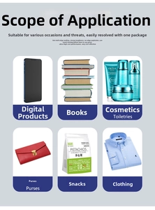 Visual guide showing versatile bubble mailers used for books, cosmetics, and electronics