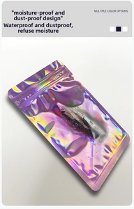 Waterproof holographic laser resealable bag for jewelry and electronic accessories