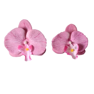 Teste di orchidea finta rosa per accessori capelli fai da te e decorazioni nuziali