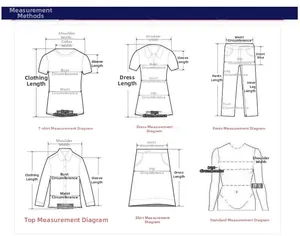 Detailed size guide for mesh dresses featuring body measurement and garment dimensions