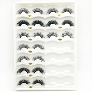 False Eyelashes 6D Russian Volume Fluffy Thick Wispy Synthetic Fiber Natural Look Makeup Beauty For Women