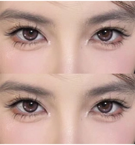 Macro view of natural fishtail eyelashes with glue-free cluster extension effect