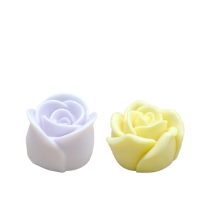 DIY rose flower silicone mold for handmade aromatherapy candles and soap crafts