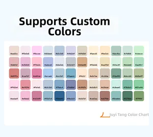 Detailed color chart showing 60 Morandi shades with Hex codes for yoga wear customization