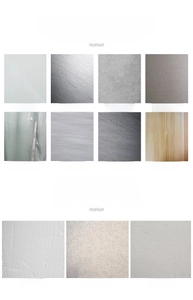 Detailed guide showing compatible wall surfaces for punch-free kitchen storage racks