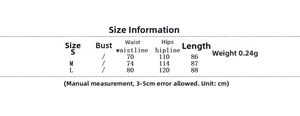 Detailed size chart for floral halter tiered dress showing waist and length measurements