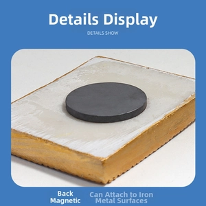 Detailed close-up of the 3D resin magnet back showing the strong magnetic disc