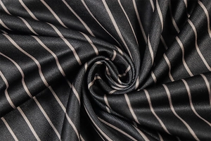Macro view of smooth striped fabric texture with elegant silky diagonal twill weave