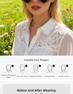 Detail showing crystal-encrusted leopard heart sunglasses frame suitable for all face shapes