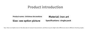 Technical specifications for iron Christmas tree ornaments and snowflake pendants