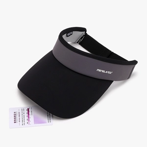Two-tone UV protection ice silk empty top sun hat with ultraviolet test card