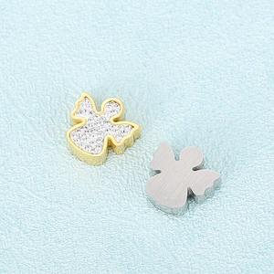 Cute angel ghost pendants in gold and silver finish with sparkling rhinestones set