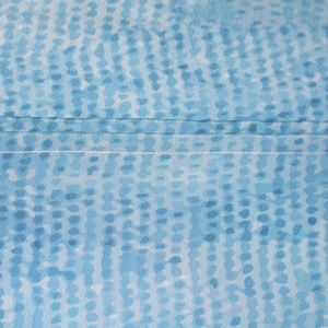 Waterproof polyester shower curtain featuring creative blue gradient dots and fine stitching