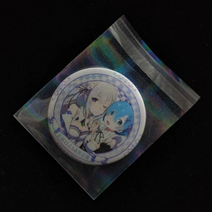 Holographic laser self-sealing bag protecting anime badges with rainbow reflection