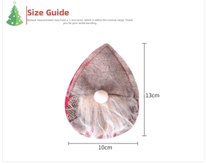 Detailed view of gnome cutlery holder with 13cm height and 10cm width dimensions