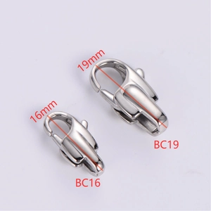 Polished Stainless Steel Lobster Clasp Connectors For DIY Jewelry Making Bracelet Necklace Crafting Accessory Findings