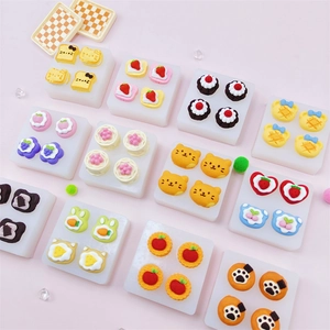 Cute mini silicone molds set for DIY resin charms and food-shaped craft decorations