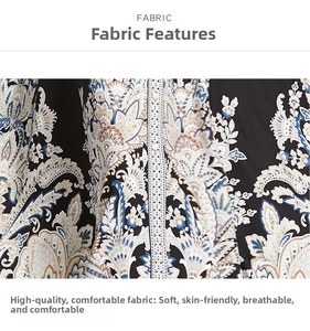 Gros plan du tissu imprimé paisley avec détails de dentelle tressée blanche ajourée