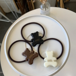 Élastiques à Cheveux Ours Mignon Style Coréen Anneaux en Résine Accessoires de Cheveux Doux pour Femmes Filles Quotidien