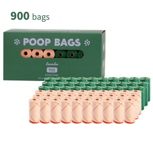 Grootverpakking van 900 biologisch afbreekbare hondenpoepzakjes met lavendelgeur box